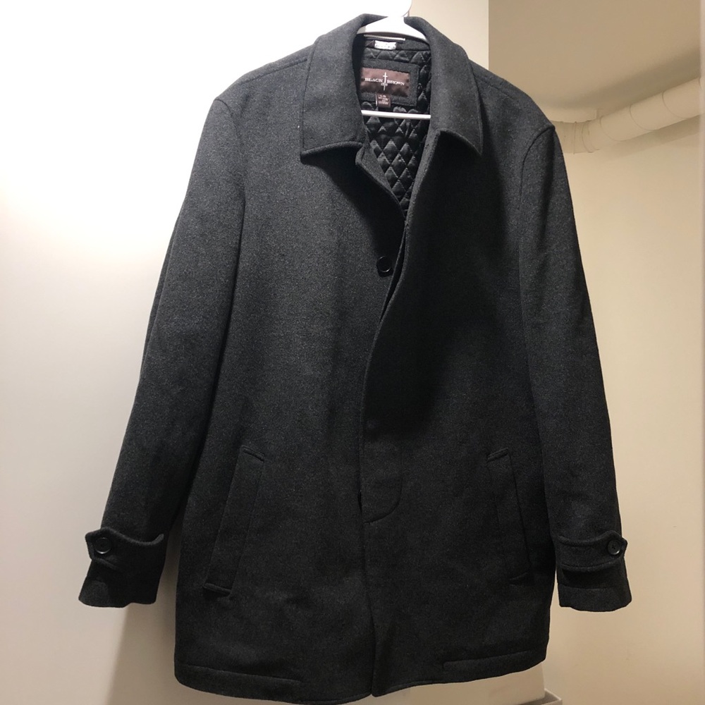 Wool/cashmere Men's Peacoat - Lord & Taylor